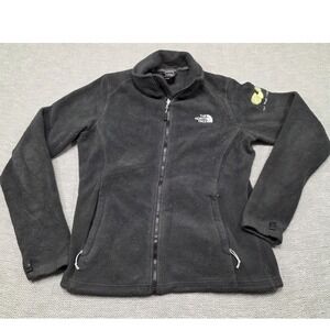 The North Face TKA 100 Womens Black Full Zip Fleece Jacket Size Medium M